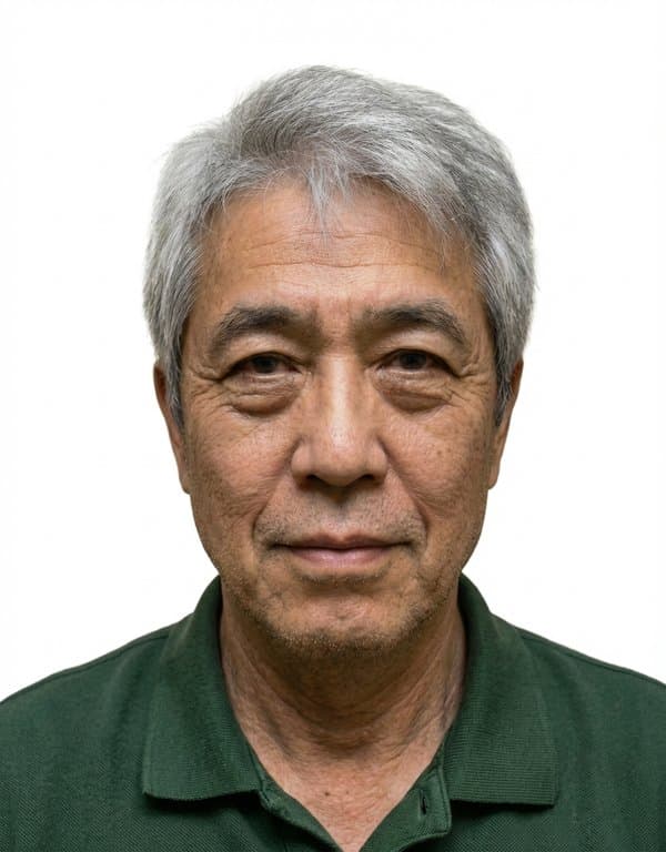 Official Japanese passport photo